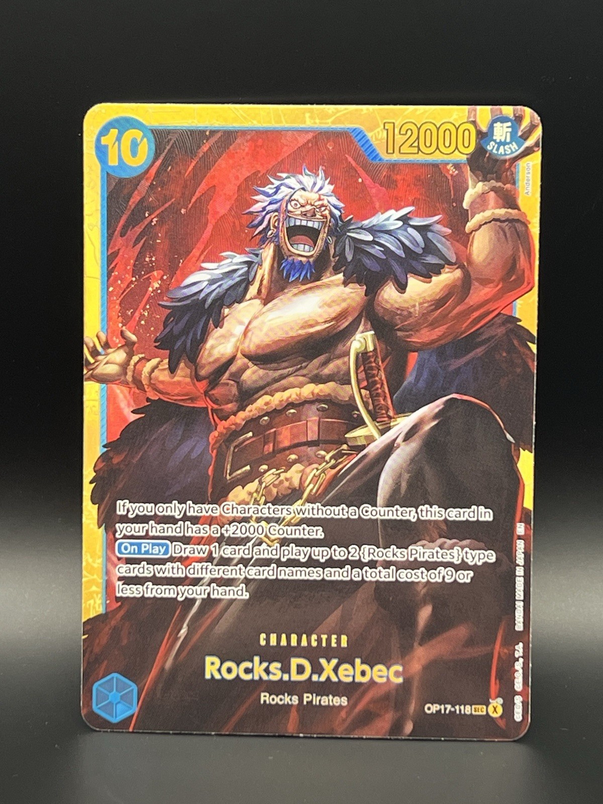 Rocks D. Xebec OP17-118 Secret Rare Alt Art Foil EN ONE PIECE TCG
