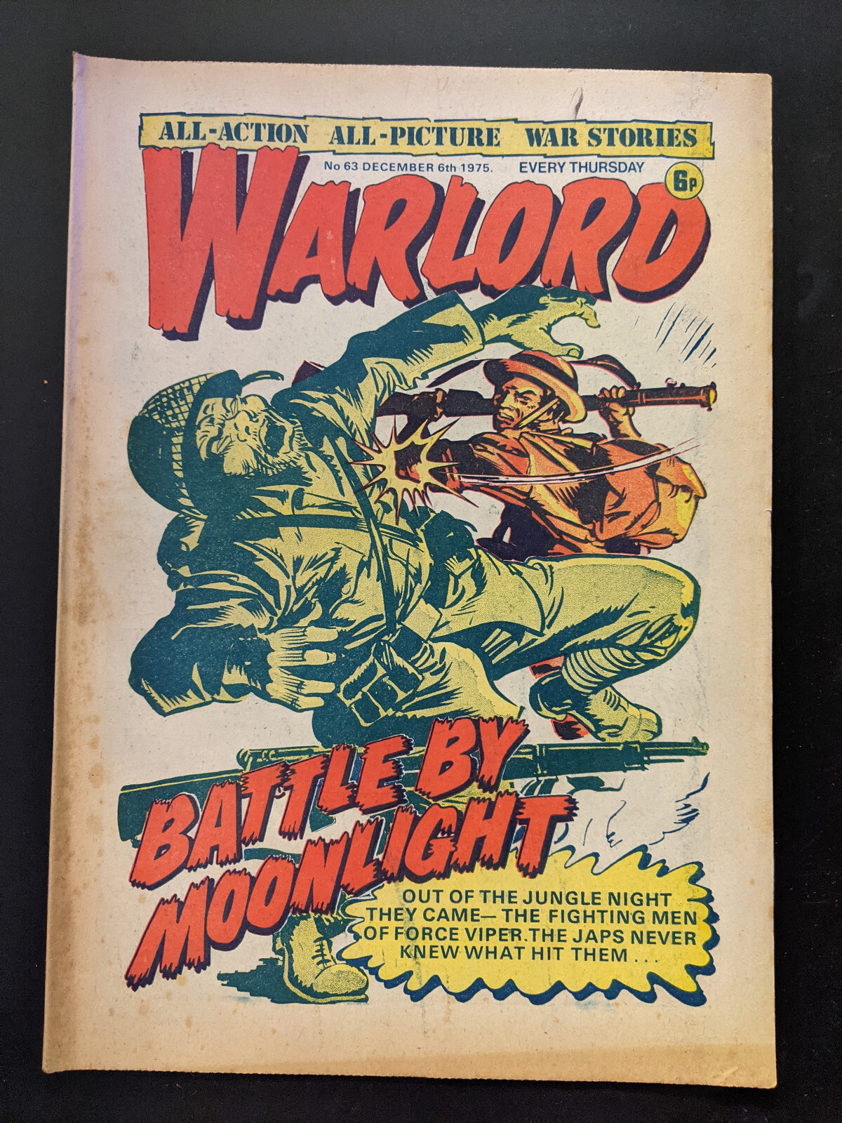 Warlord Comic No 63, December 6th 1975.