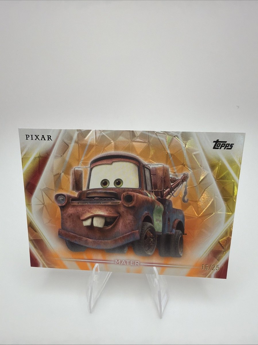 2026 Topps Disney Neon #89 Mater Orange Diamante /25