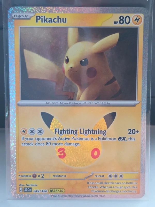 Pikachu 30th /27