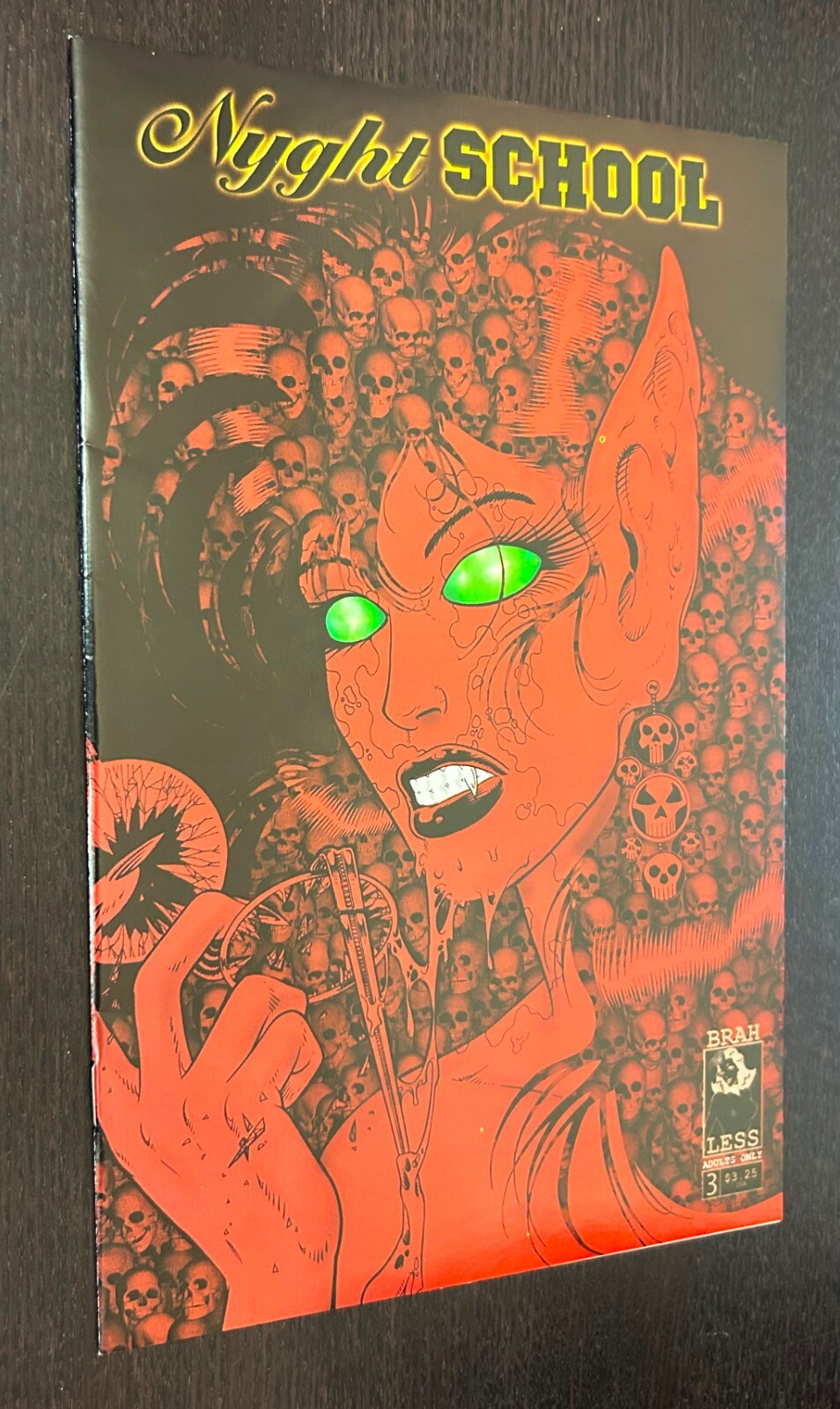 NYGHT SCHOOL #3 (Brah Less Comics 1993) -- Bad Girl indipendente -- VARIANTE