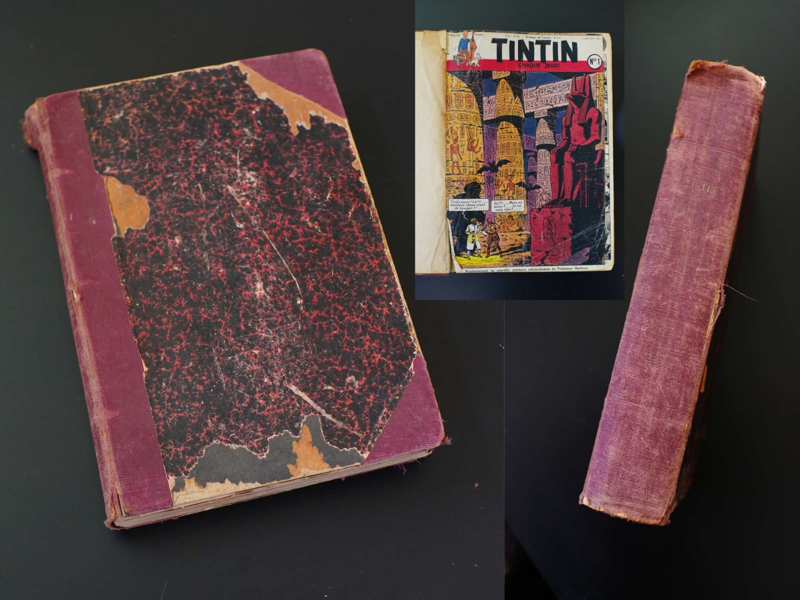 [RARO] (Le Journal) Tintin - Recueil relié de l'édition belge de l'année 1950