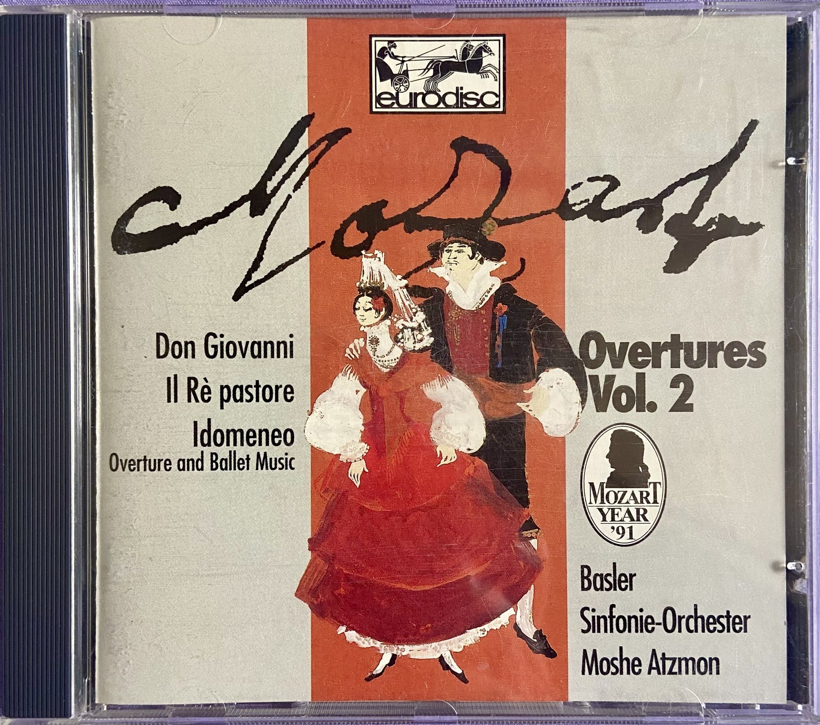 Mozart: Overtures Vol.2 - Moshe Atzmon CD 1991 Eurodisc