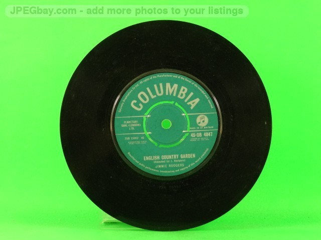 RODGERS,JIMMIE ENGLISH COUNTRY GARDEN (137) 7" COLUMBIA