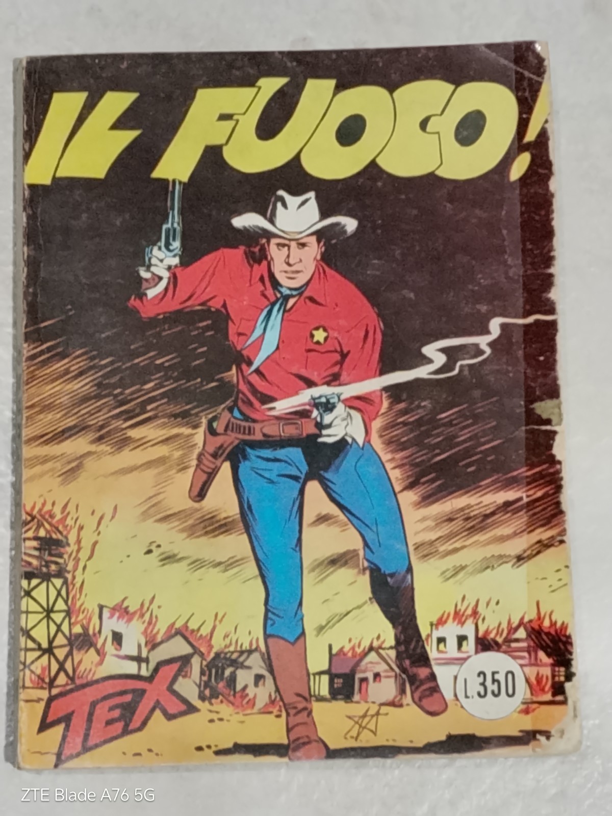 Tex Gigante n. 16 Il fuoco! Sergio Bonelli Edizioni Araldo 1965 ITA