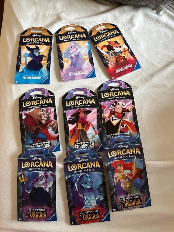 Boosters Lorcana neuf et scellé chapitre 1 2 3
