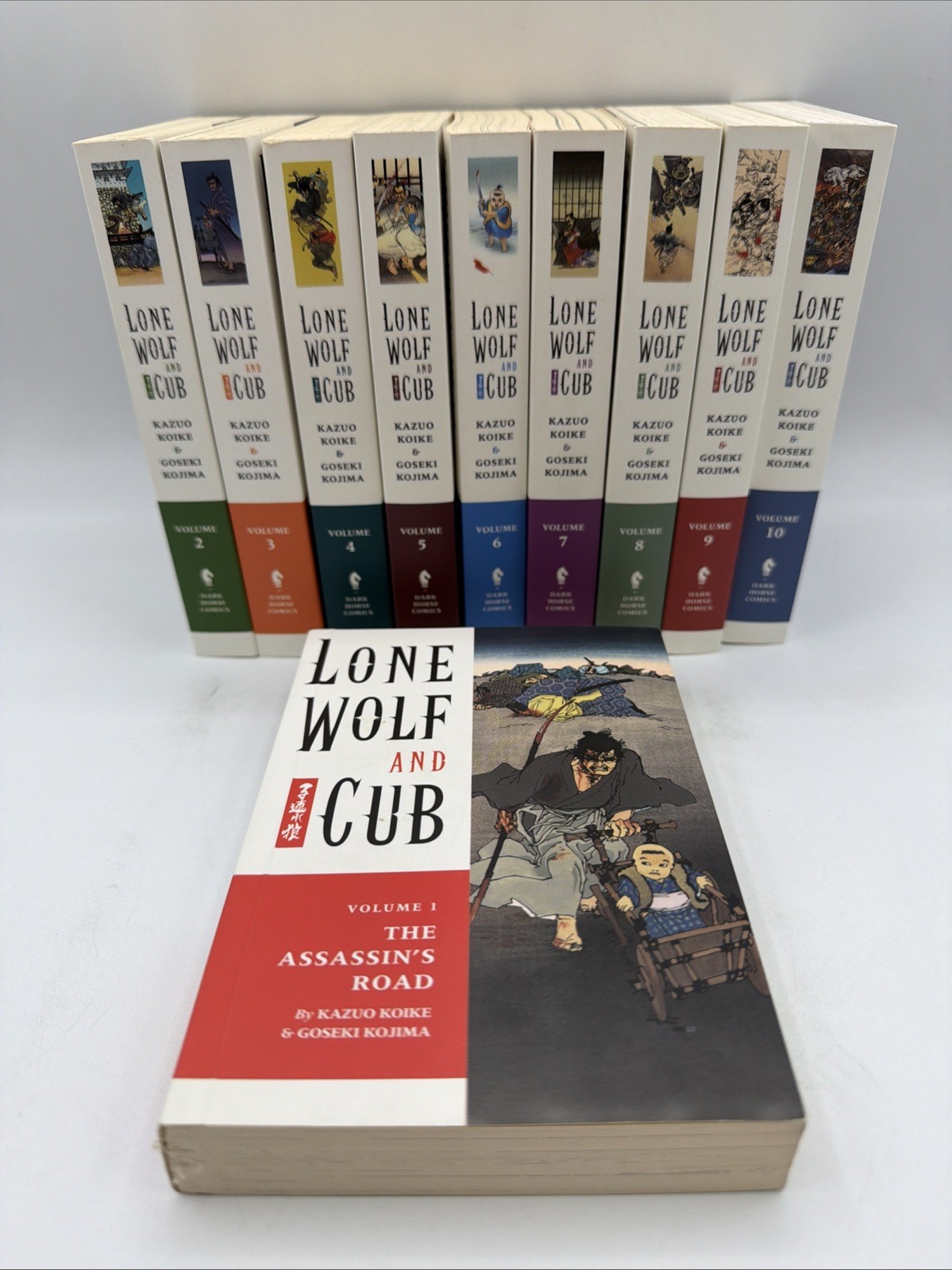 Lone Wolf and Cub Manga Dark Horse volumi inglese 1-10 prima stampa 2000-1 libri