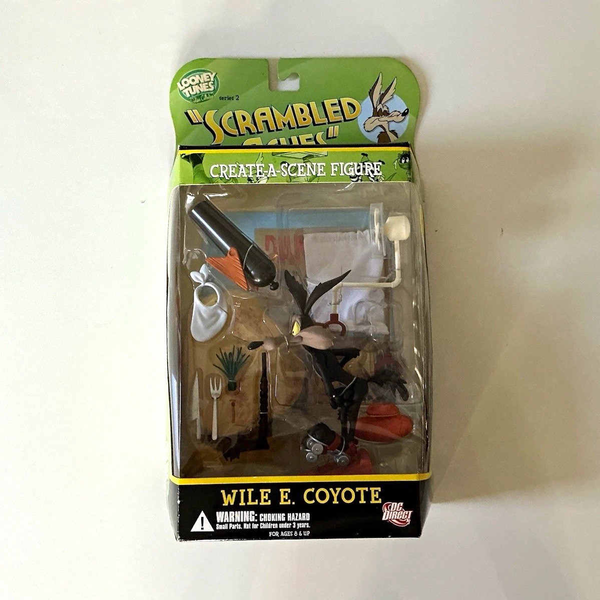DC Direct Looney Tunes Scrambled Aches Wile E. Coyote Figura in scatola + accessori