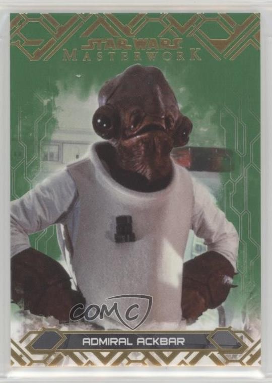 2017 Topps Star Wars capolavoro verde 68/99 ammiraglio Ackbar #61 2o7