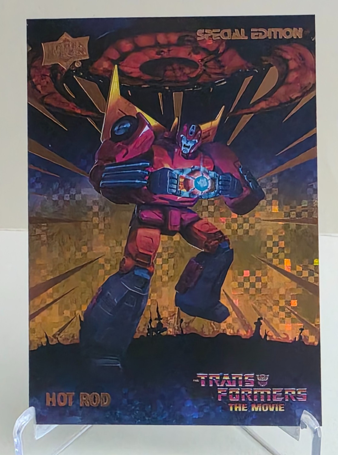 2026 UPPER DECK TRANSFORMERS THE MOVIE 40th HOT ROD GOLD UNICRON #3 Ser #37/86