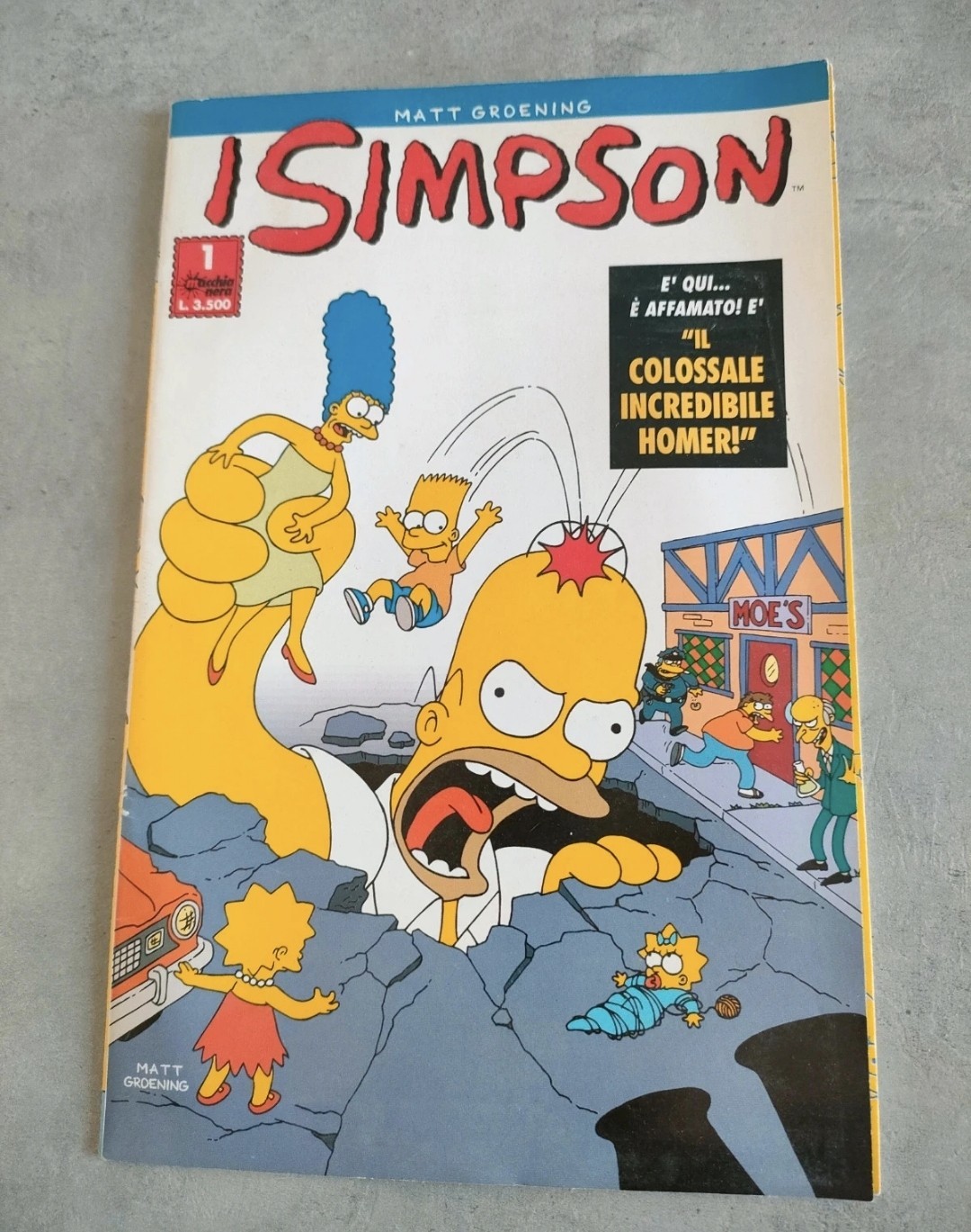 I Simpson n. 1 fumetto a colori, italiano, Matt Groening (autore/copertina)