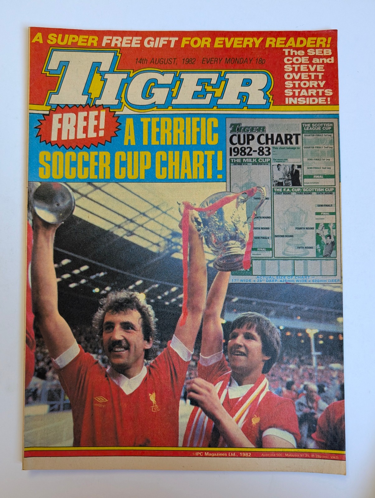 Tiger Comic 14th August 1982, IPC Magazines Ltd.