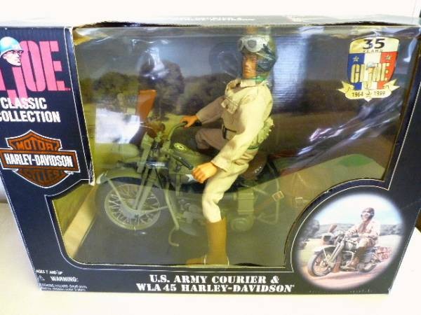 GI Joe 35th Anniversary Classic Collection Harley-Davidson WLA 45 Courier 1/6 53