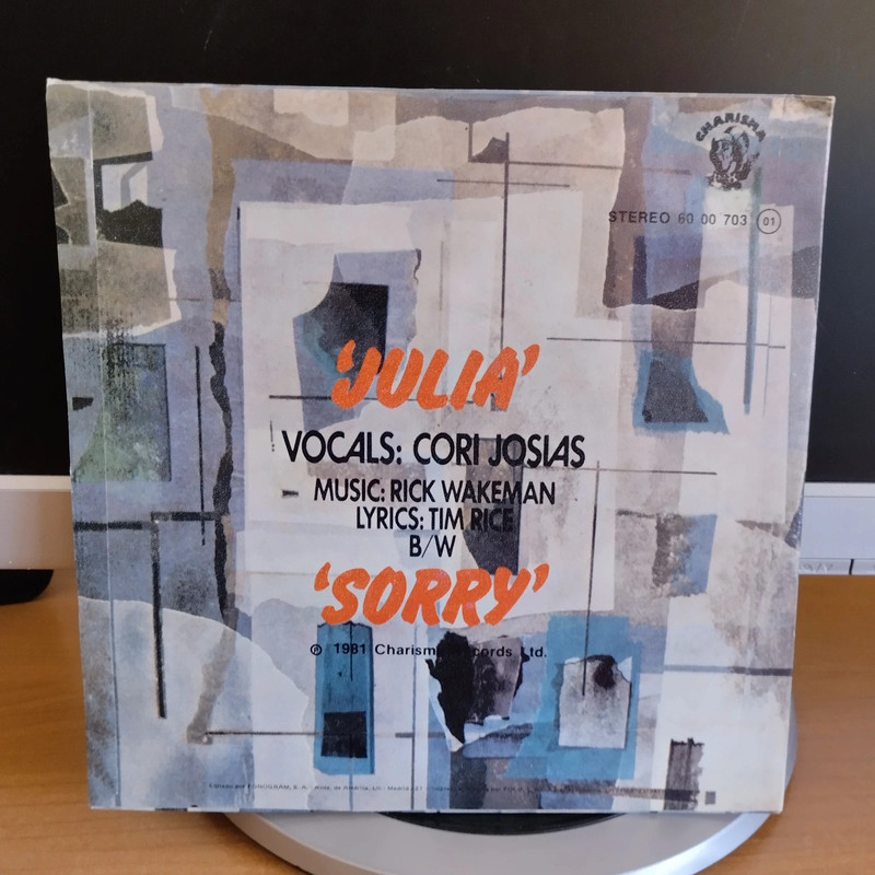 Single The Rick Wakeman Band - Julia (7", Single) 1981 España