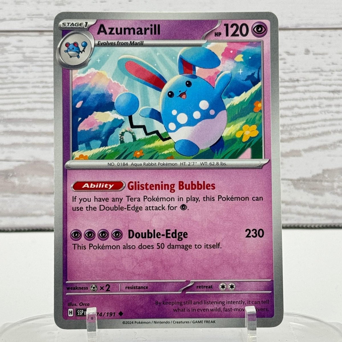 Azumarill 074/191 Scintille Urgenti Pokemon quasi nuovo