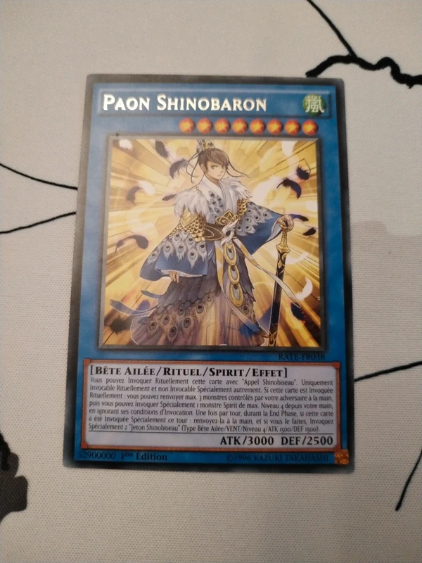 Yu-gi-oh carte paon shinobaron