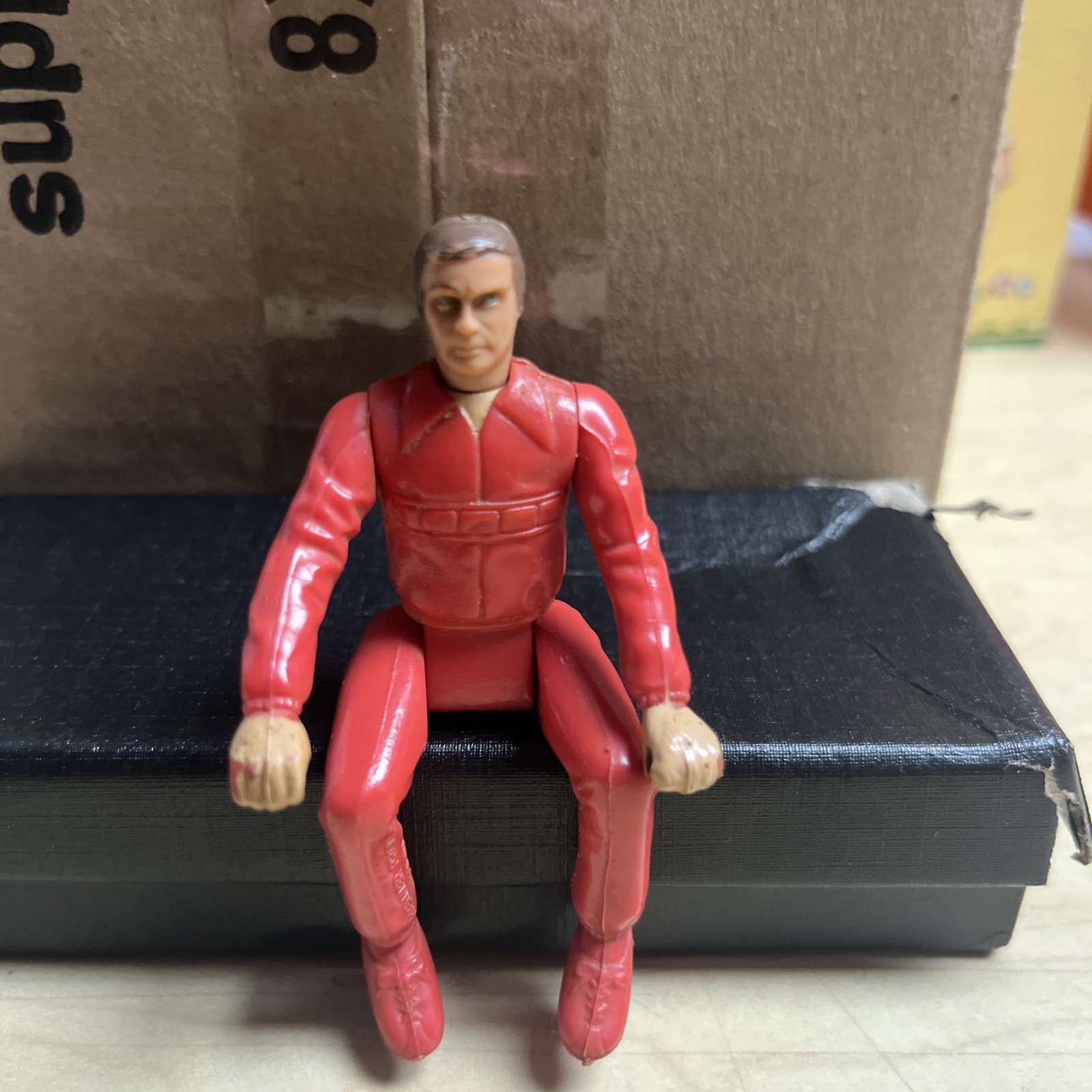 Figurina Kenner vintage 1973 SIX MILIONI DI DOLLARI UOMO DOPPIO LANCIO DRAG SET 3,5"A10
