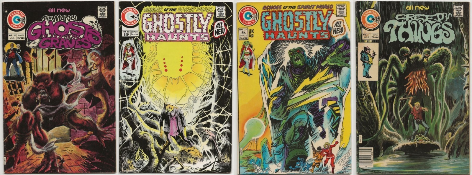 Lotto Charlton Horror Tom Sutton Doctor Graves 52 Ghoslty Haunts 40 37 inquietanti