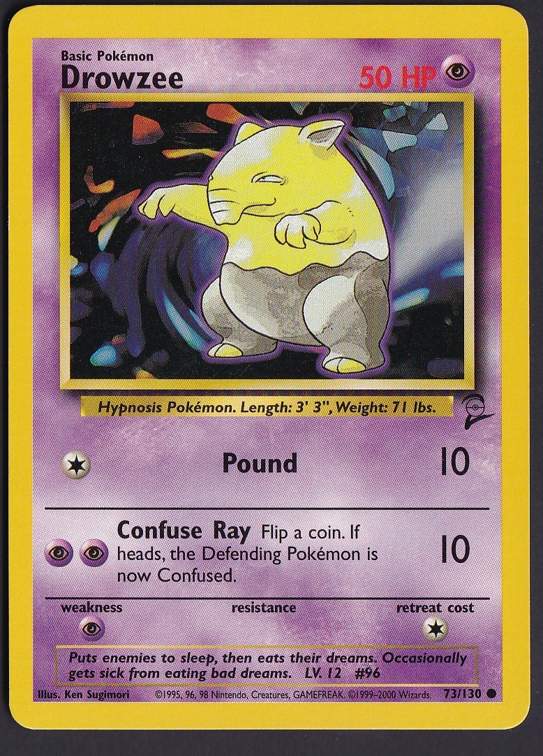 Drowzee Set Base 2 Pokémon TCG 73/130 Regolare Illimitato Comune #4