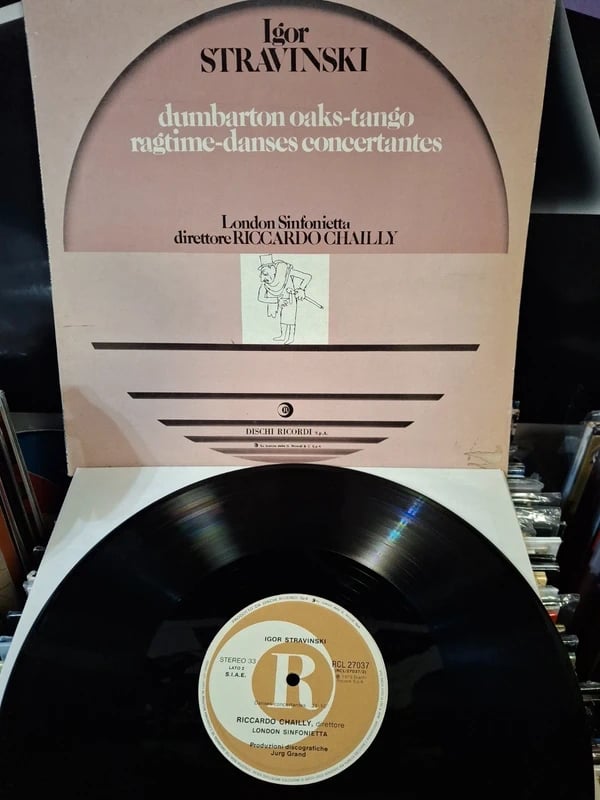 Igor Stravinski Riccarfo Chailly danses concertantes lp vinyl