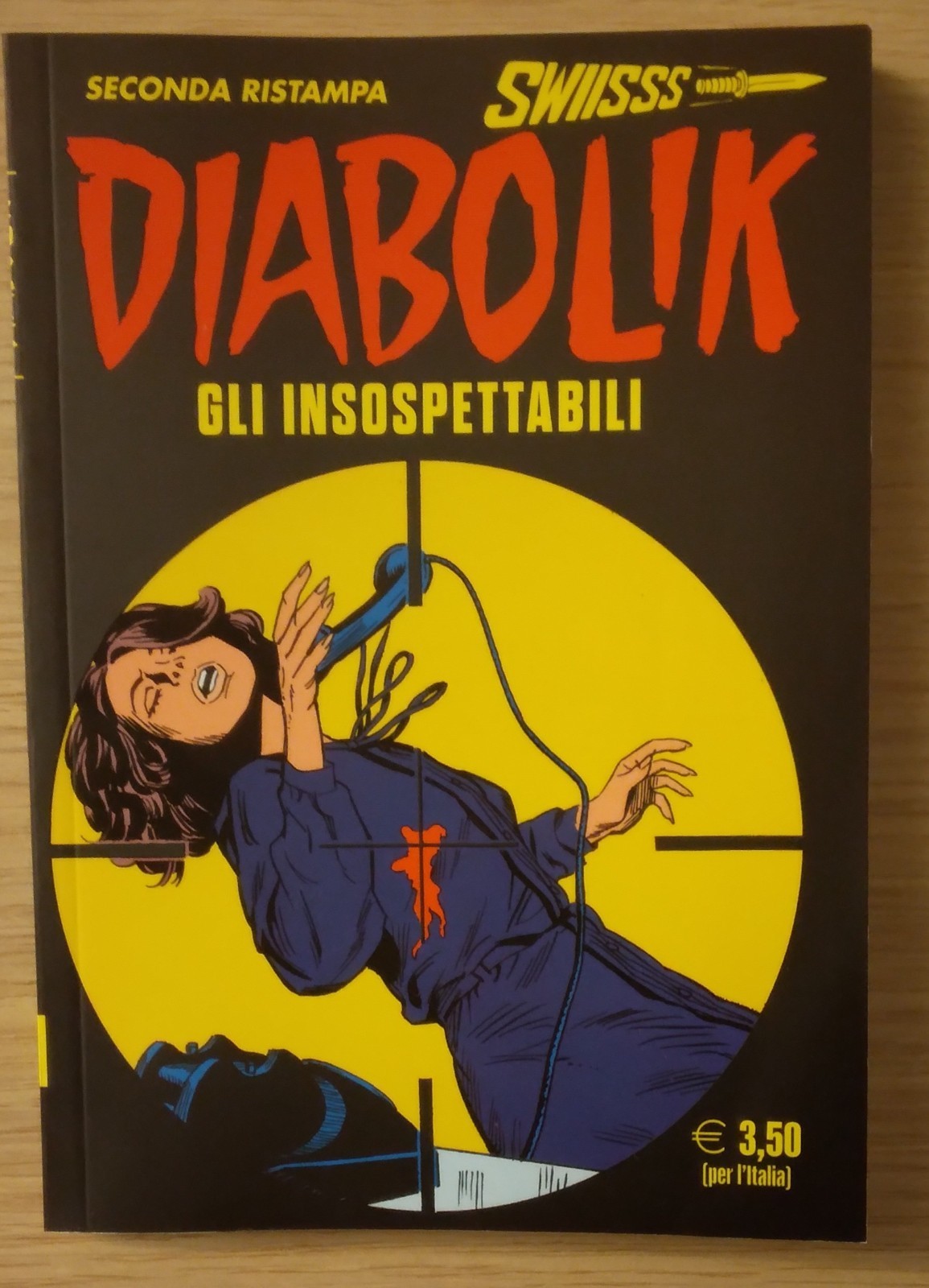 DIABOLIK 1 RISTAMPA GLI INSOSPETTABILI- GIUSSANI- OTTIMO STATO- SPED GRATUITA