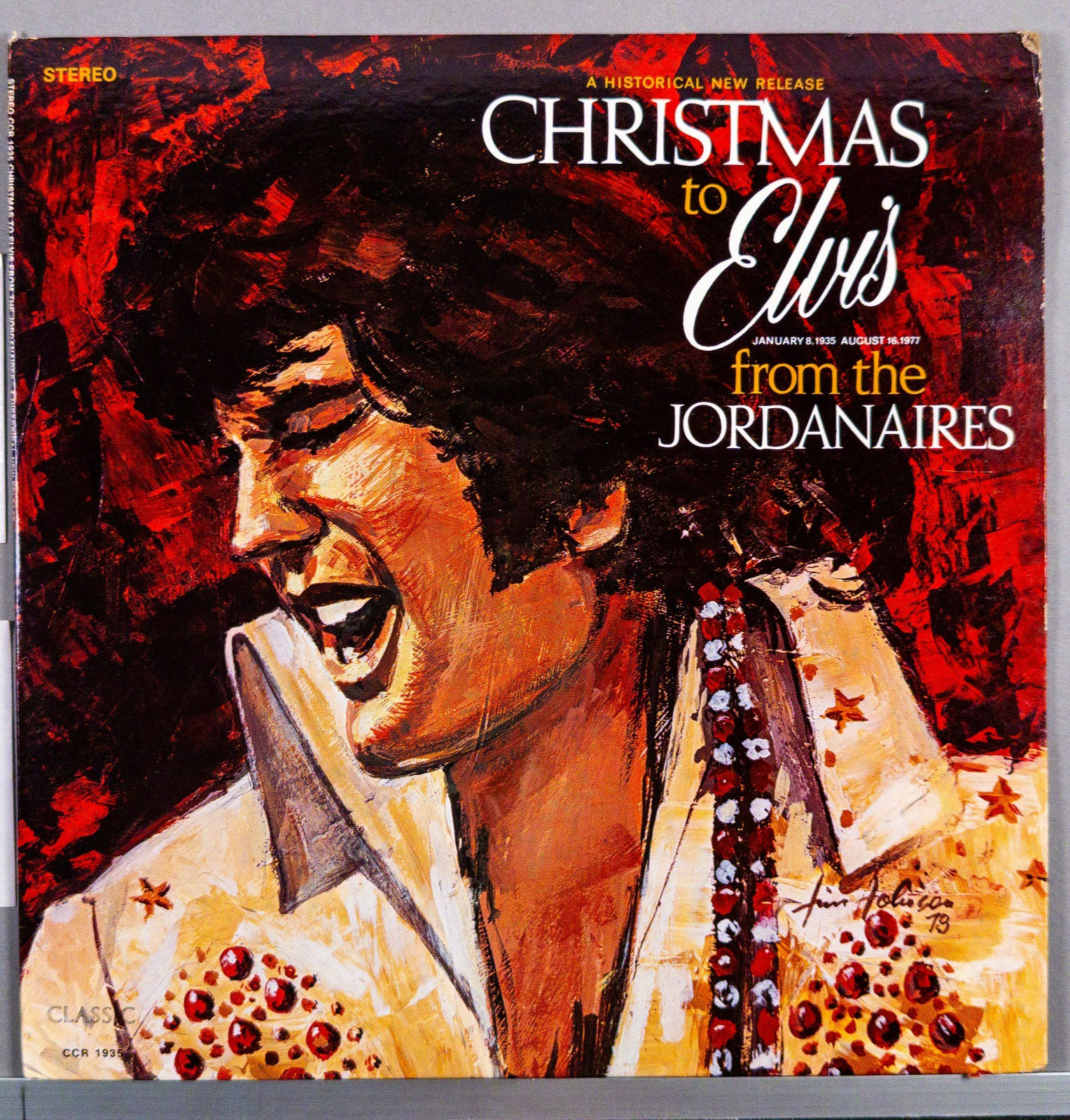 THE JORDANAIRES Christmas To Elvis 1978 LP Vinyl Record Album : VG+/VG+ CCR 1935