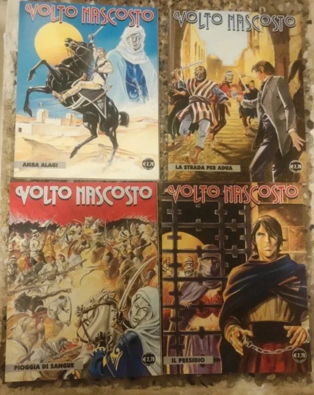 Volto nascosto fumetto n.4/8/9/10 vintage italiano