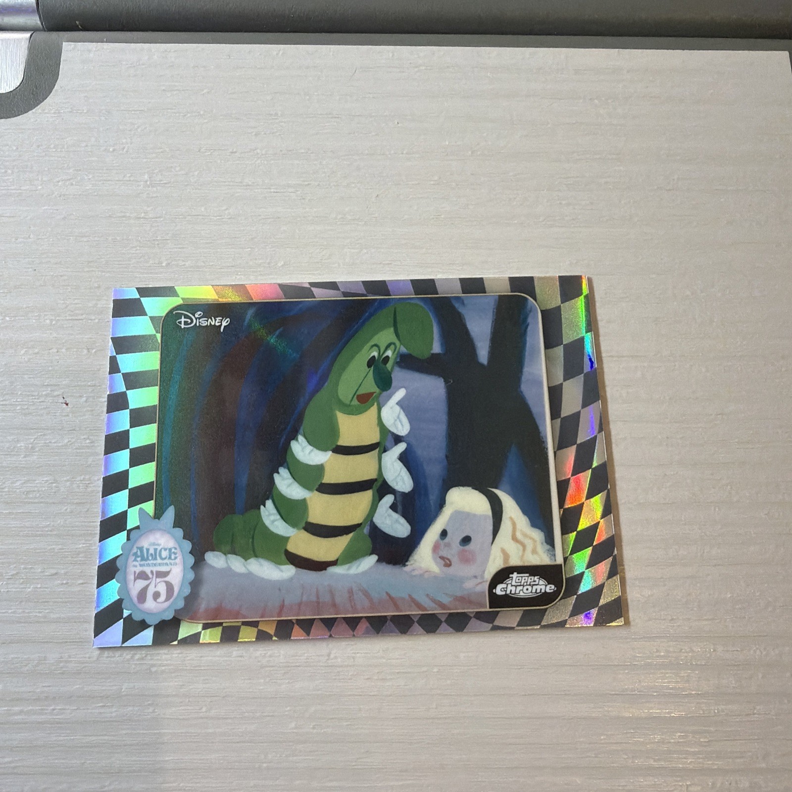 2026 Topps Chrome Disney Alice In Wonderland 75th Anniversary Caterpillar Card 