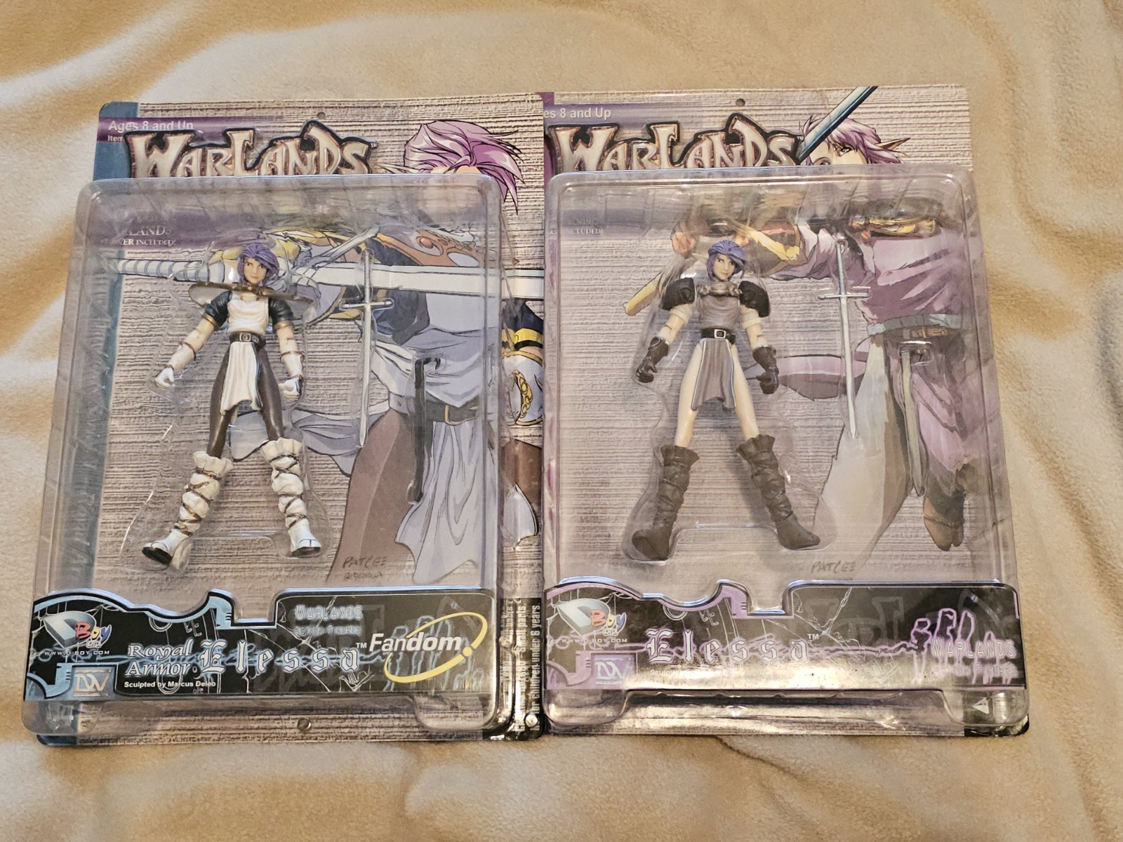 Warlands Series 1 2000 Dreamwave Elessa AND Royal Armor Elessa SET OF TWO