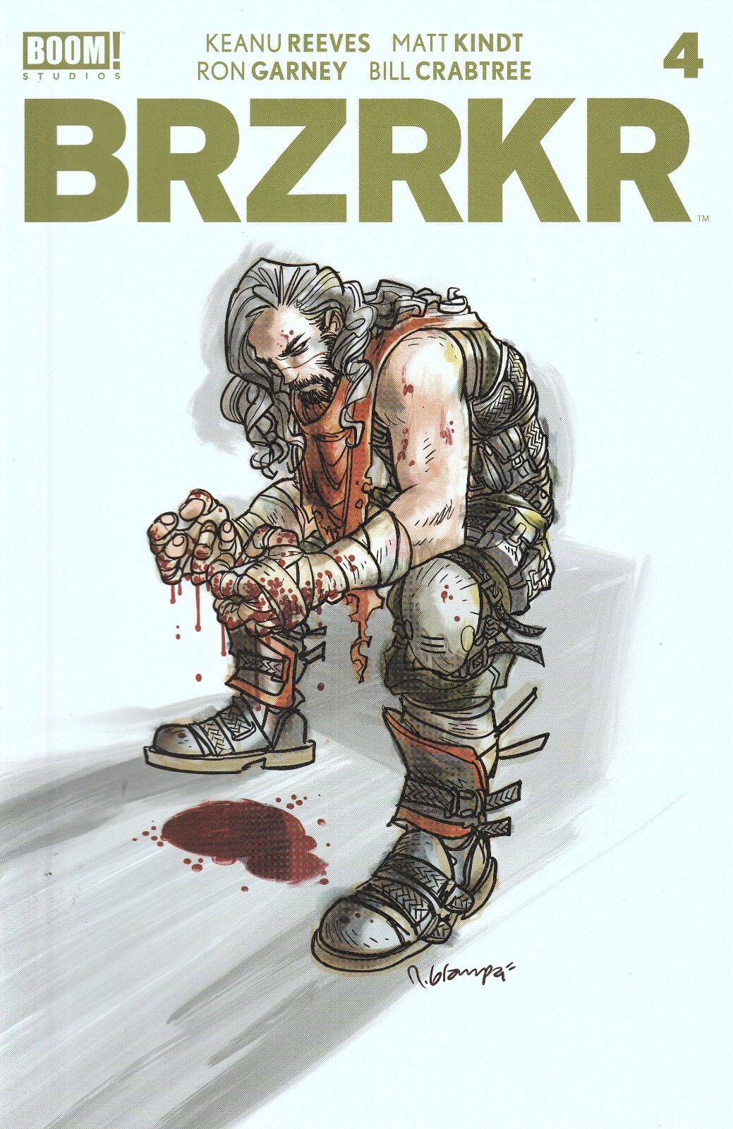Sale: BRZRKR #4 (2021) GRAMPA 1ST PRINT ~ KEANU REEVES / RON GARNEY~ UNREAD NM