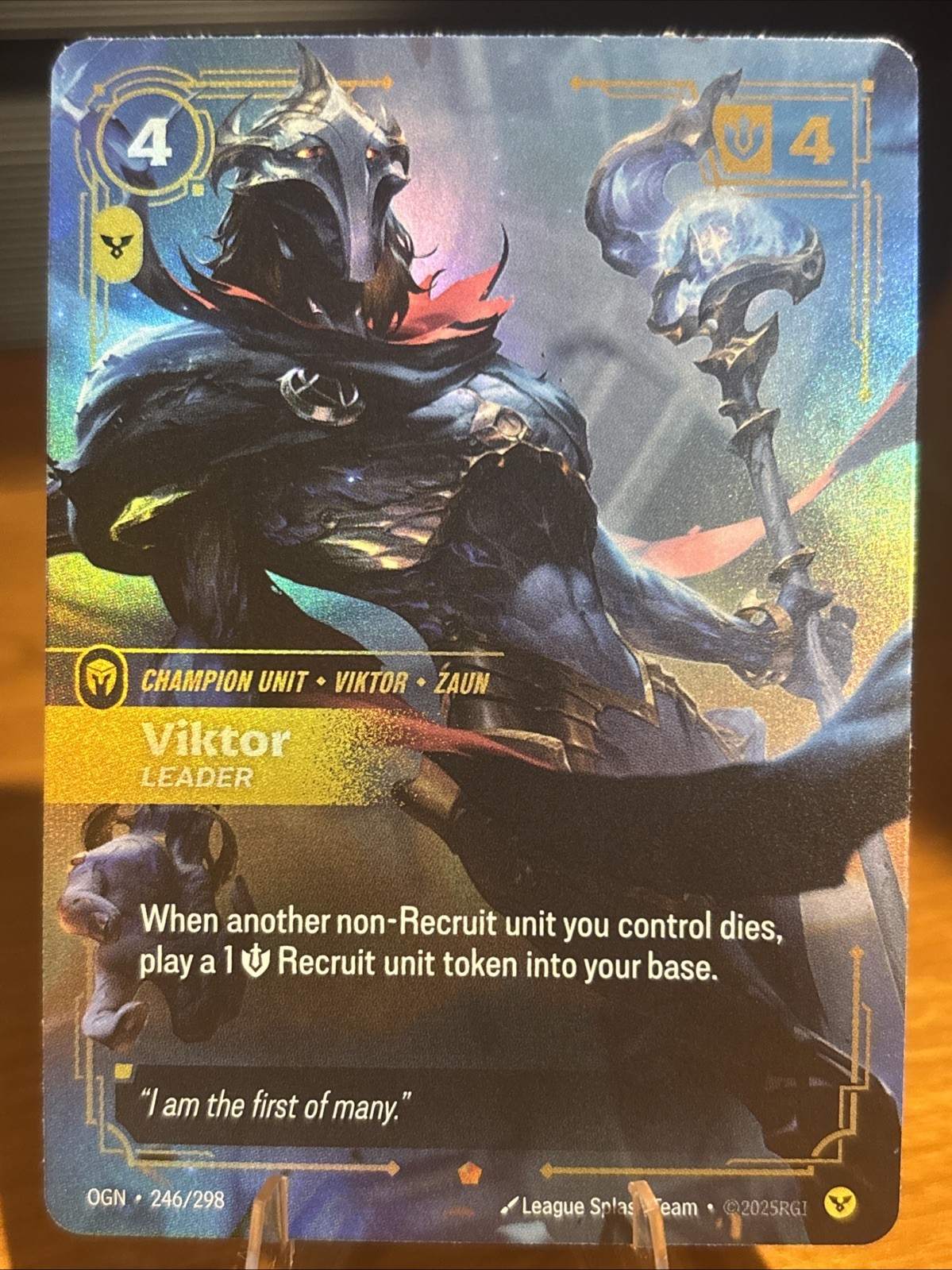 Viktor - Leader 246/298 Riftbound TCG Origins quasi nuovo League of Legends