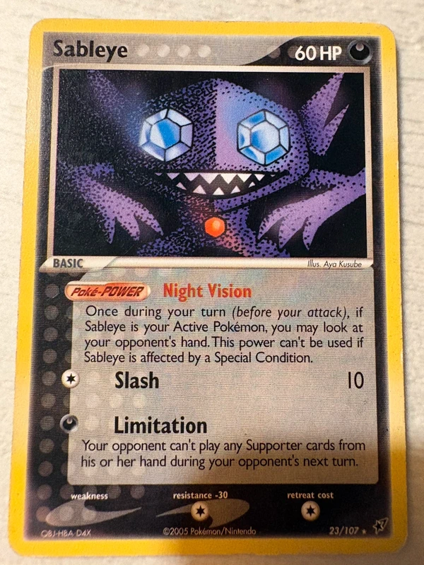 Pokémon Sableye 23/107 EX Hidden Legends
