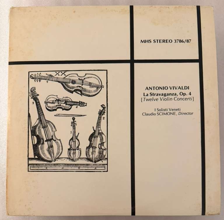 VIVALDI - I SOLISTI VENETI - LA STRAVAGANZA, OP. 4 [TWELVE VIOLIN CONCERTI] -VG+