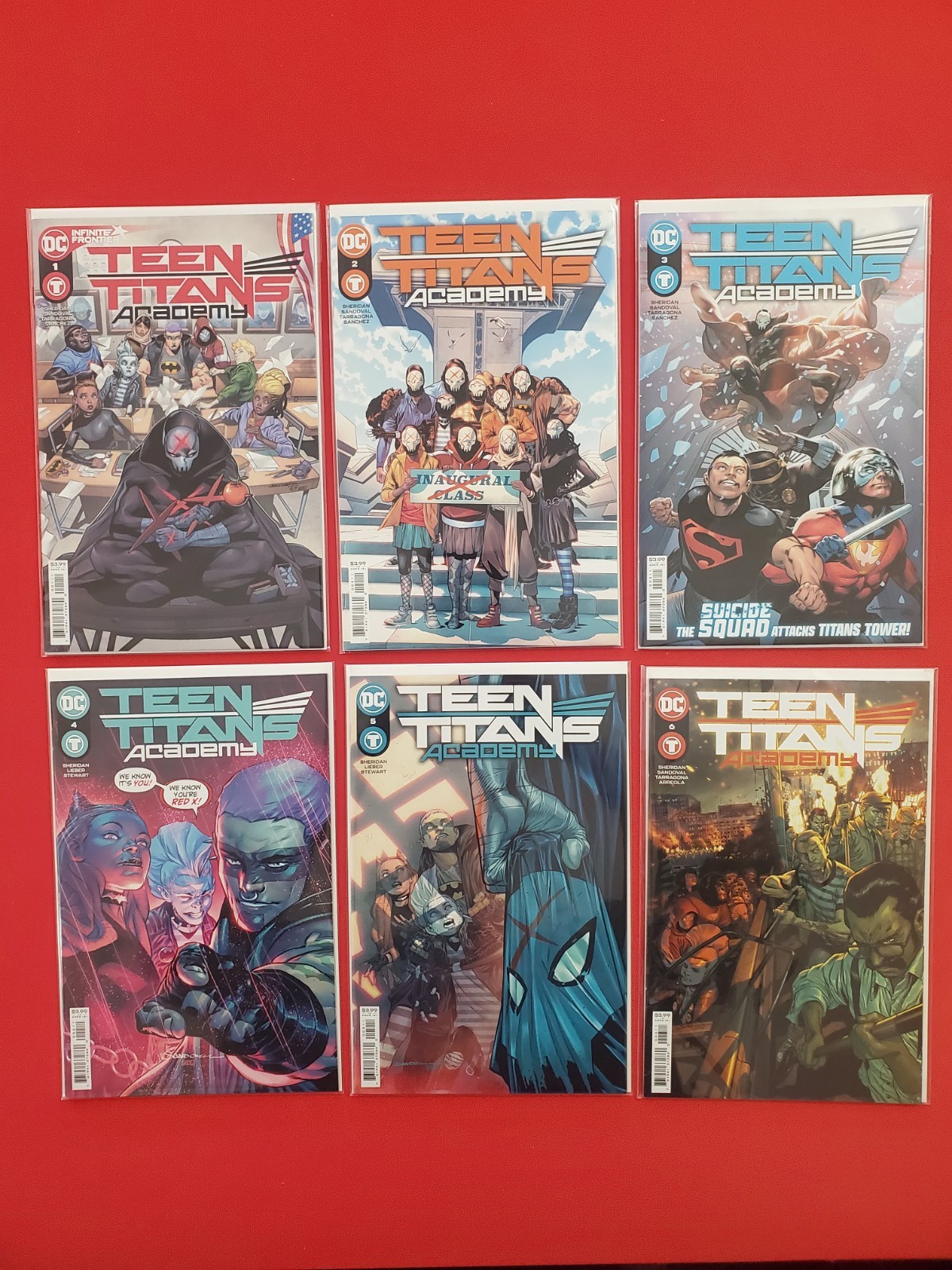 Lotto Teen Titans Academy #1-15 (2021) set completo DC Comics