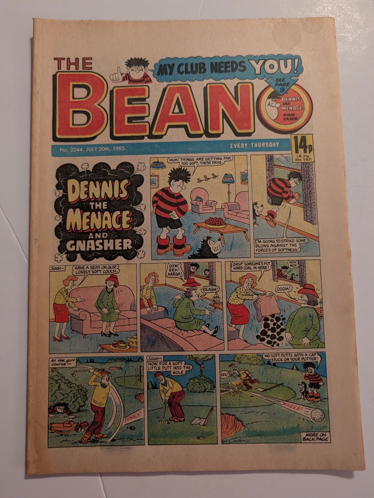 Beano Comic No 2244, July 20th 1985.