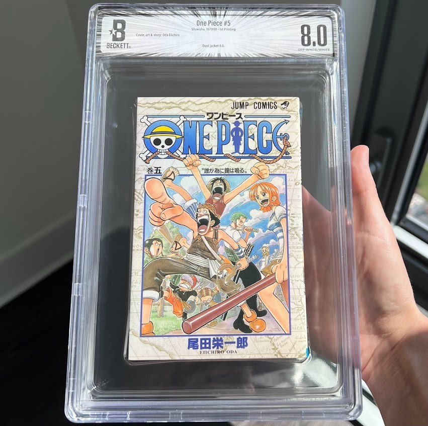 One Piece #5 (1998) ⭐ BGS 8.0 - 1° STAMPA ⭐ Manga giapponese VENDITORE USA