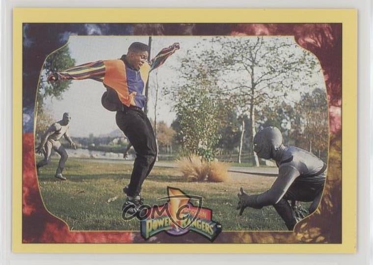 1994 Mighty Morphin Power Rangers Serie 2 Zack Taylor Circondato #92 0b6