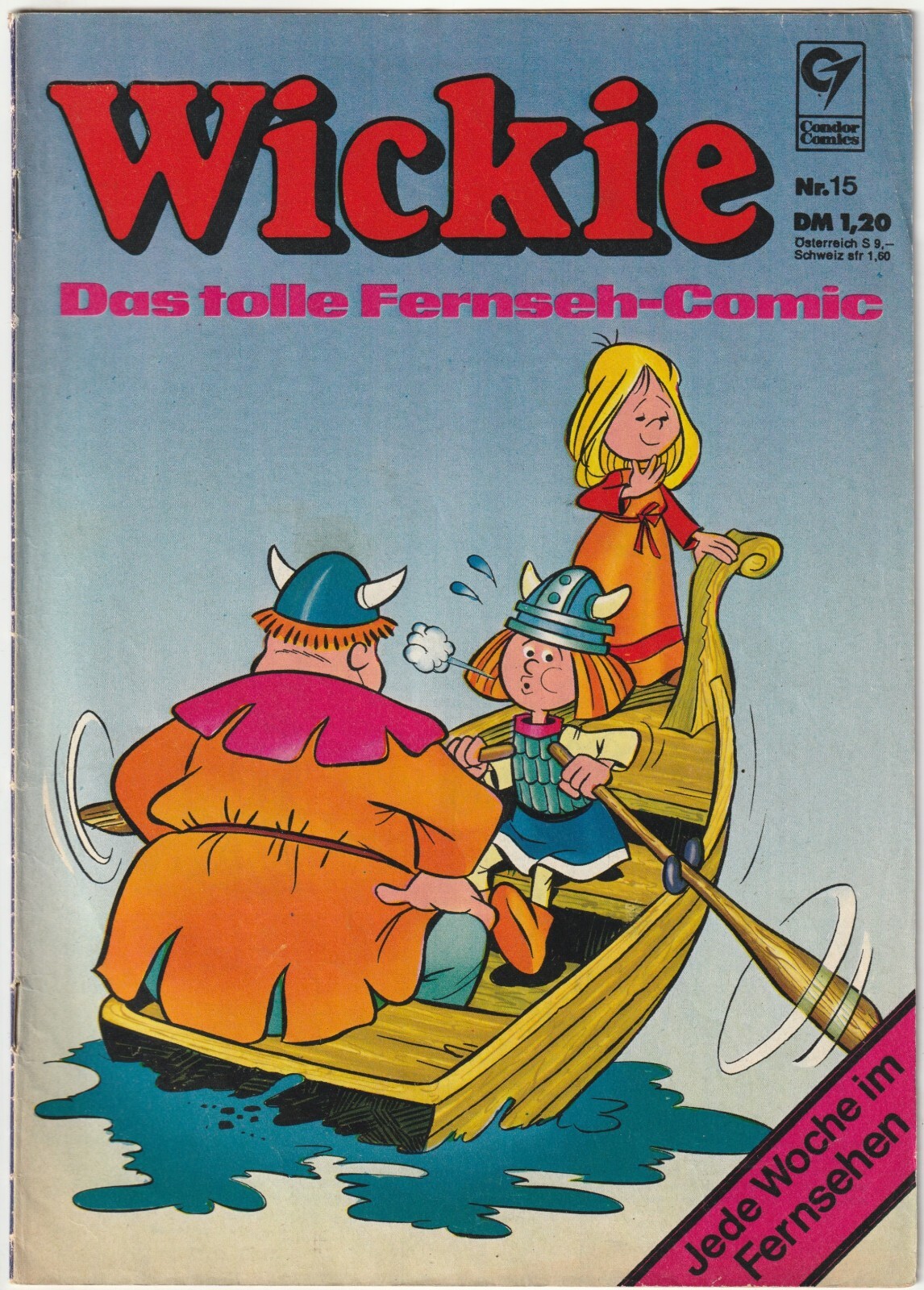 ✪ WICKIE IL GRANDE FUMETTO TELEVISIVO #15, Condor Editore 1974 COMICHEFT Z1-