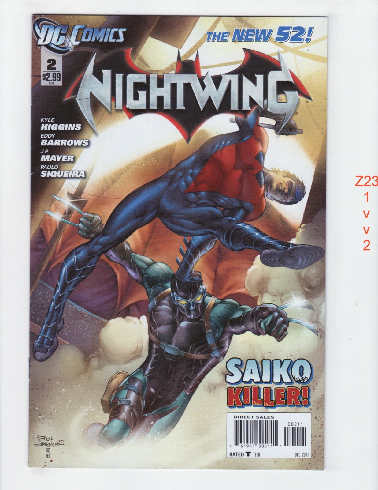 Nightwing #2 Nuovo 52 VF 2011 DC z2312
