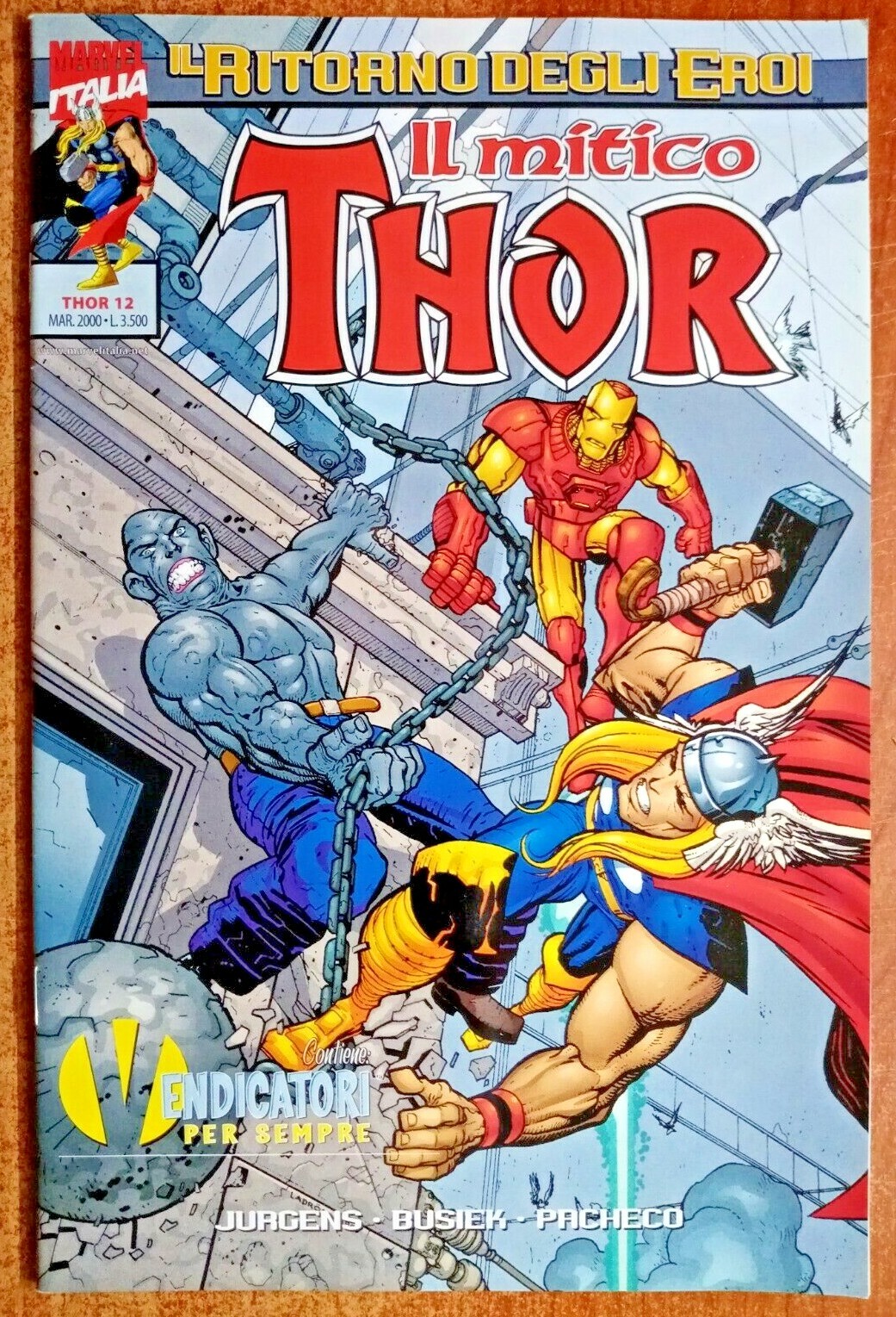 IL MITICO THOR ,FUMETTO MARVEL -N. 12 DEL 2000 -RIF.N.6981-NEW/PERFECT