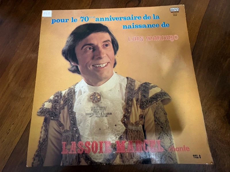 Vinyle 33t Marcel Lassoie Pour le 70eme anniversaire  de la naissance de Luis Mariano
