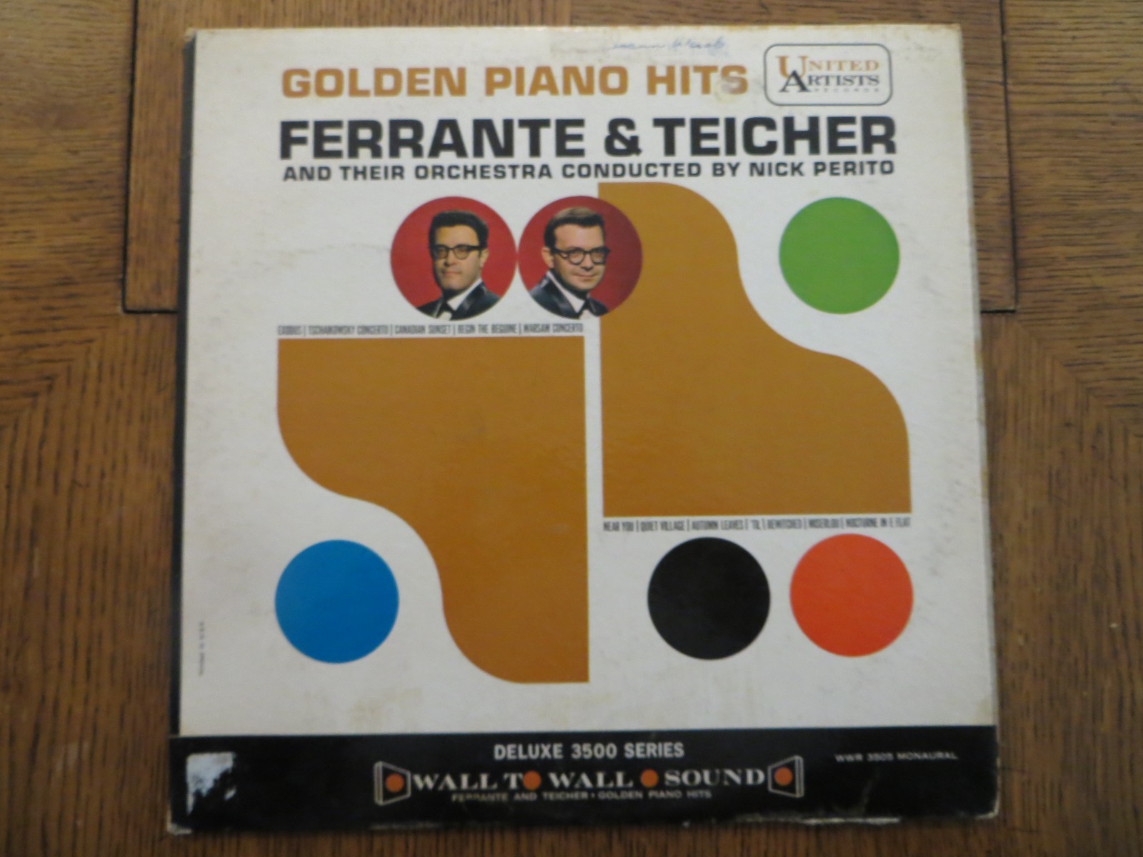 Ferrante & Teicher – Golden Piano Hits - 1961 - UA WWR-3505 Vinyl LP VG/VG