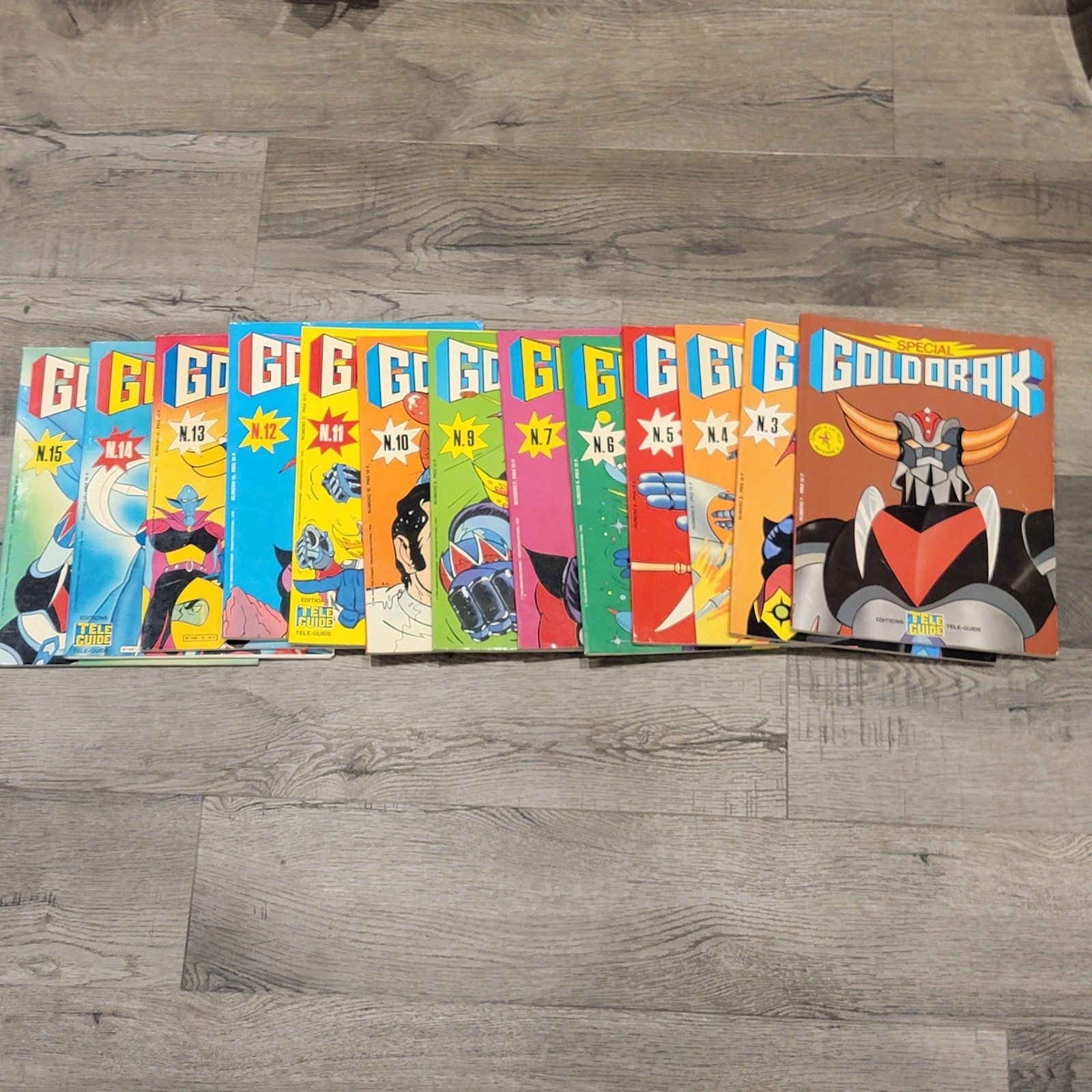 GOLDORAK BD " Special Goldorak  Lot Of 13** TELE GUIDE GRENDIZER 1978'