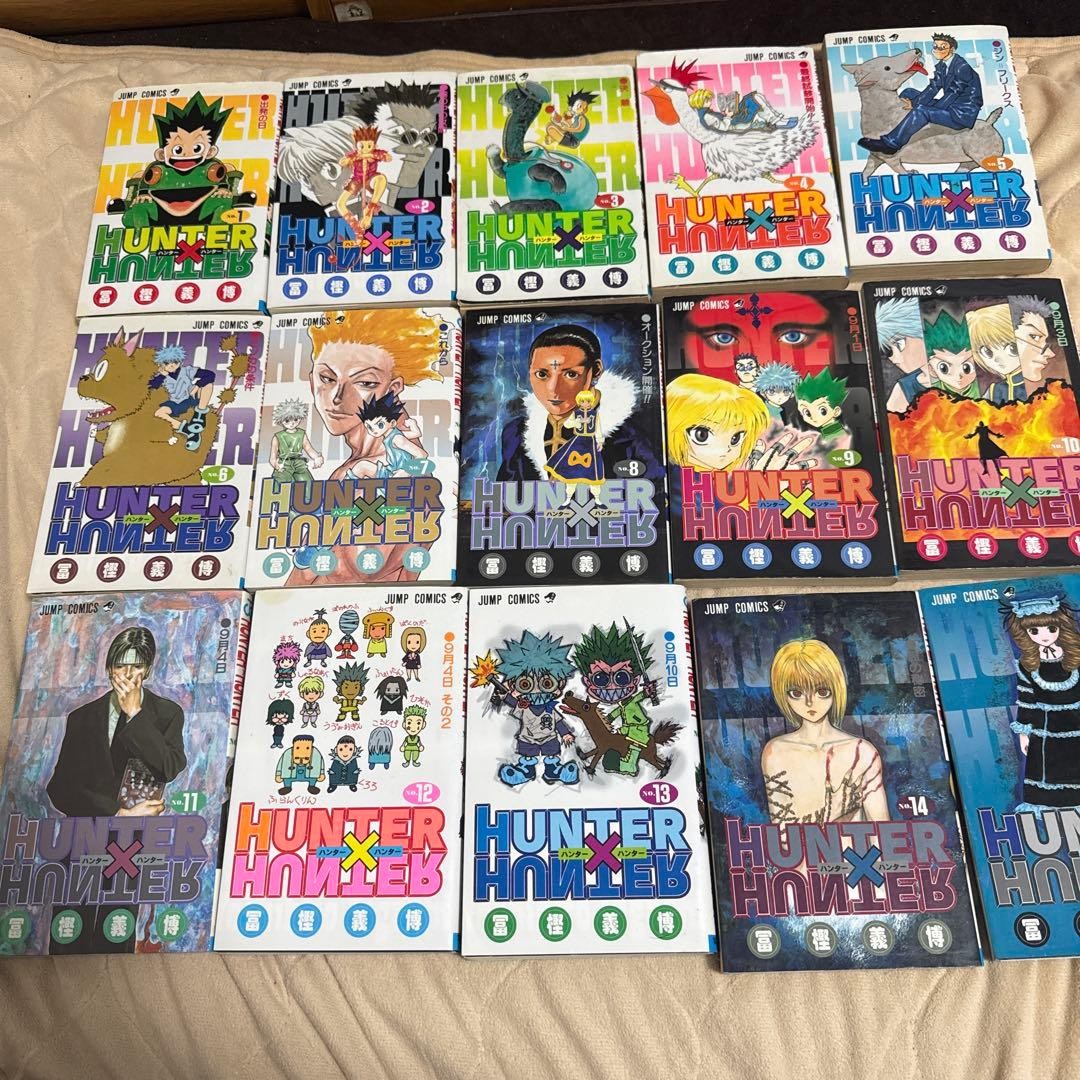 HUNTER HUNTER set completo volumi da 1 a 15 manga