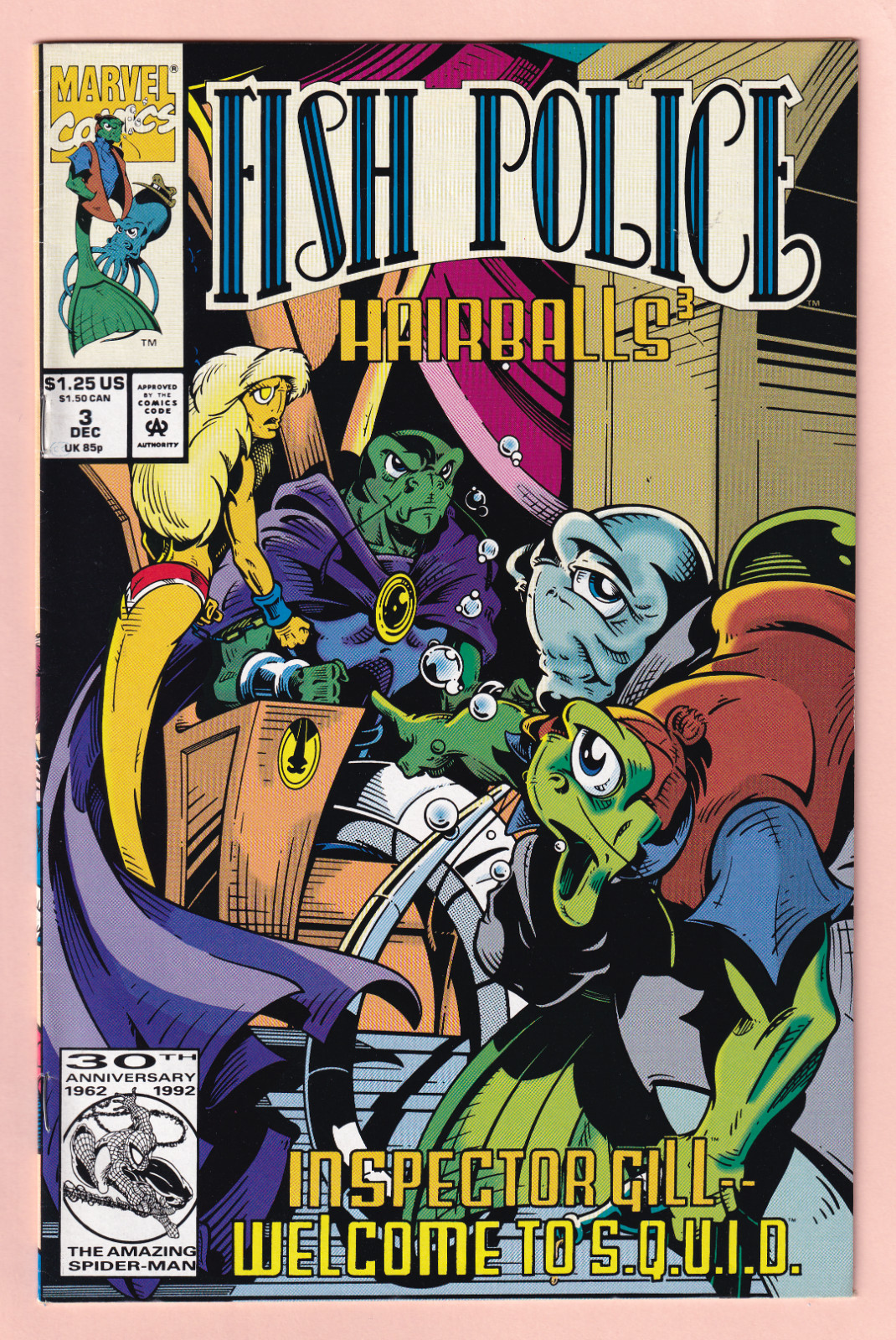 Fish Police #2 (of 6) : VF/NM : "Hairballs Book 2" : Marvel Comics