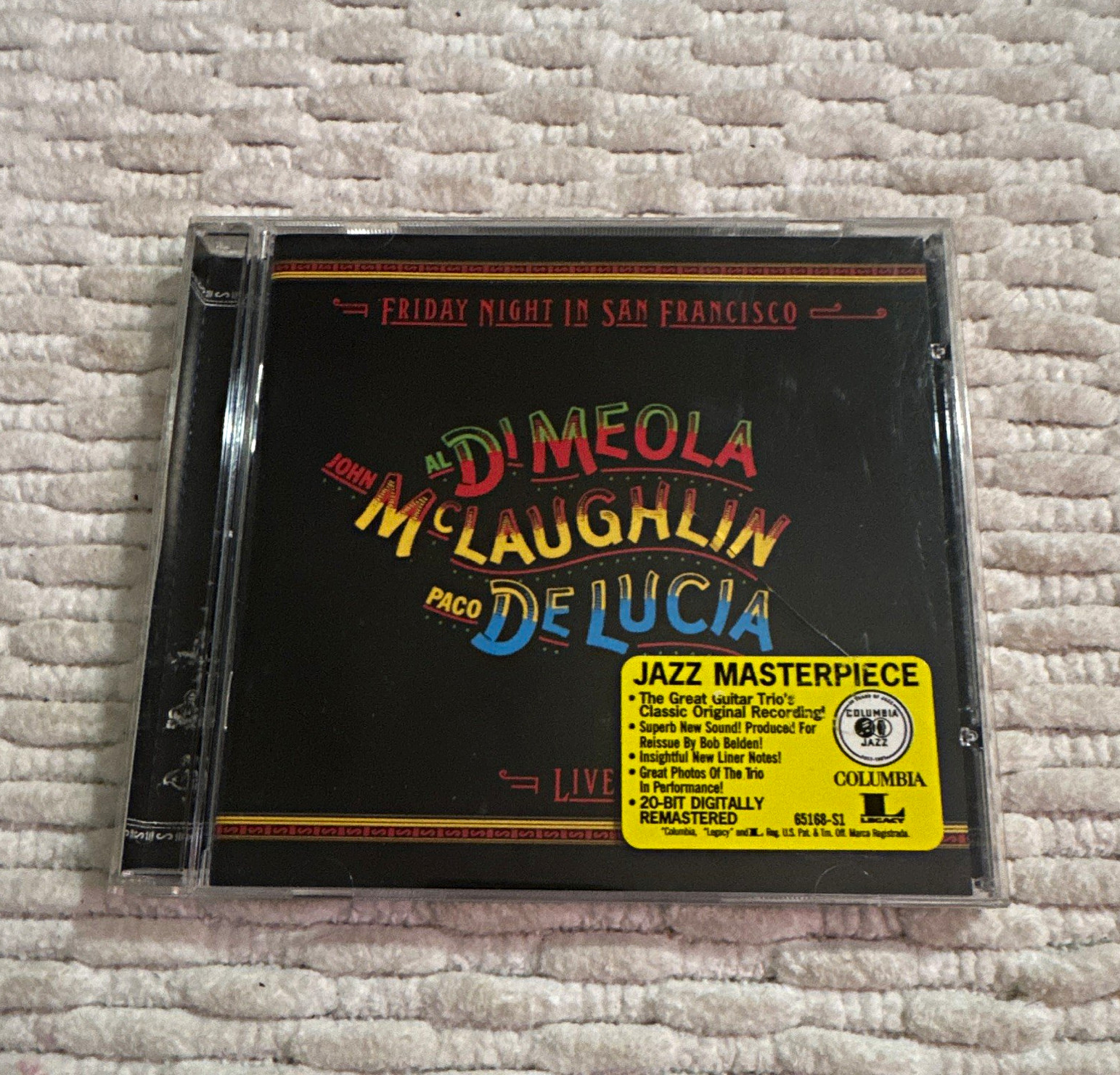Al Di Meola McLaughlin De Lucía Friday Night in San Francisco CD Live