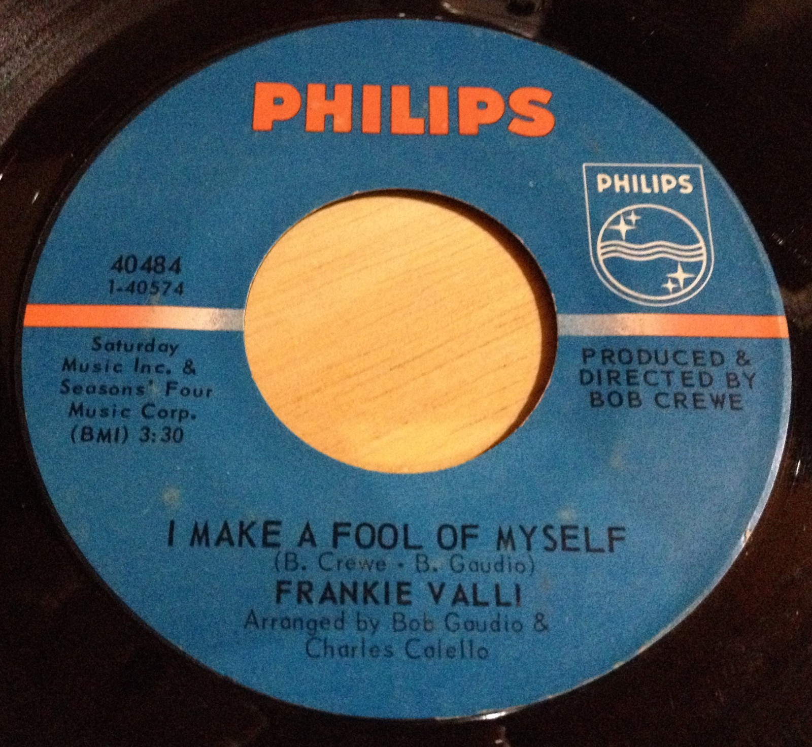 Frankie Valli 45 I Make A Fool Of Myself / September Rain (Here Comes The Rain)