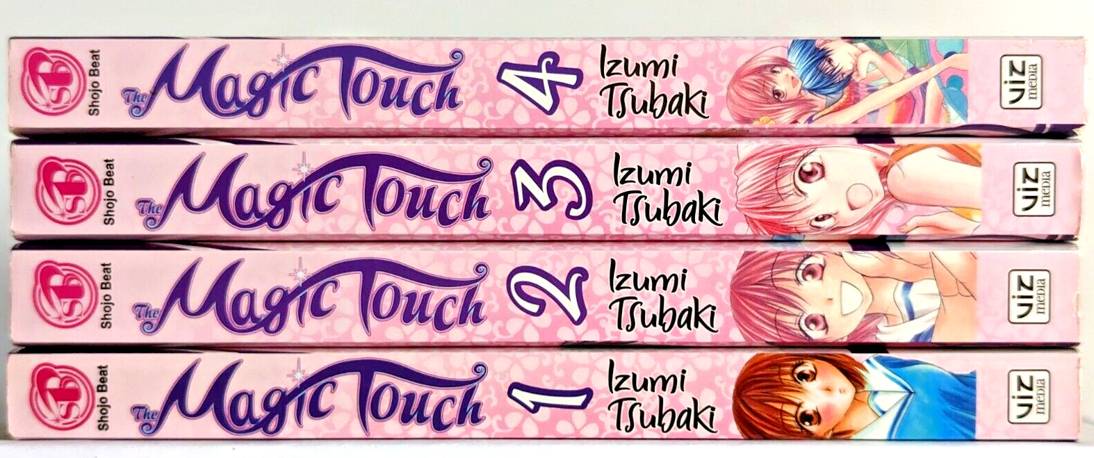 Lotto manga Magic Touch Vol 1-4, prime stampe 2009, Izumi Tsubaki, Viz Media