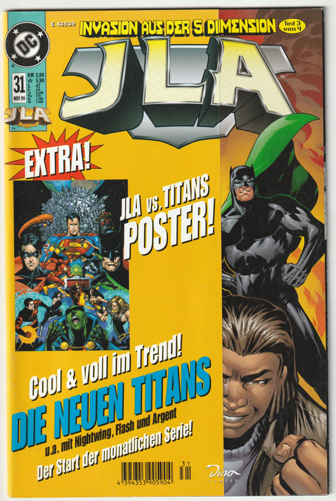✪ JLA #31 + Poster, Dino/DC Comics 1999 COMICHEFT NUOVO OTTIMO Z0-1