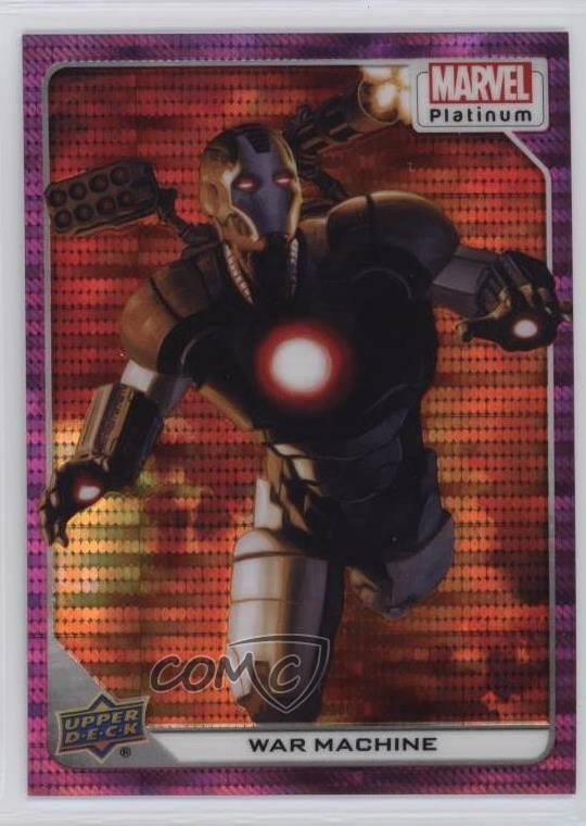 2023 Upper Deck Marvel Platinum Pink Pulsar 23/33 macchina da guerra #8 0y6v